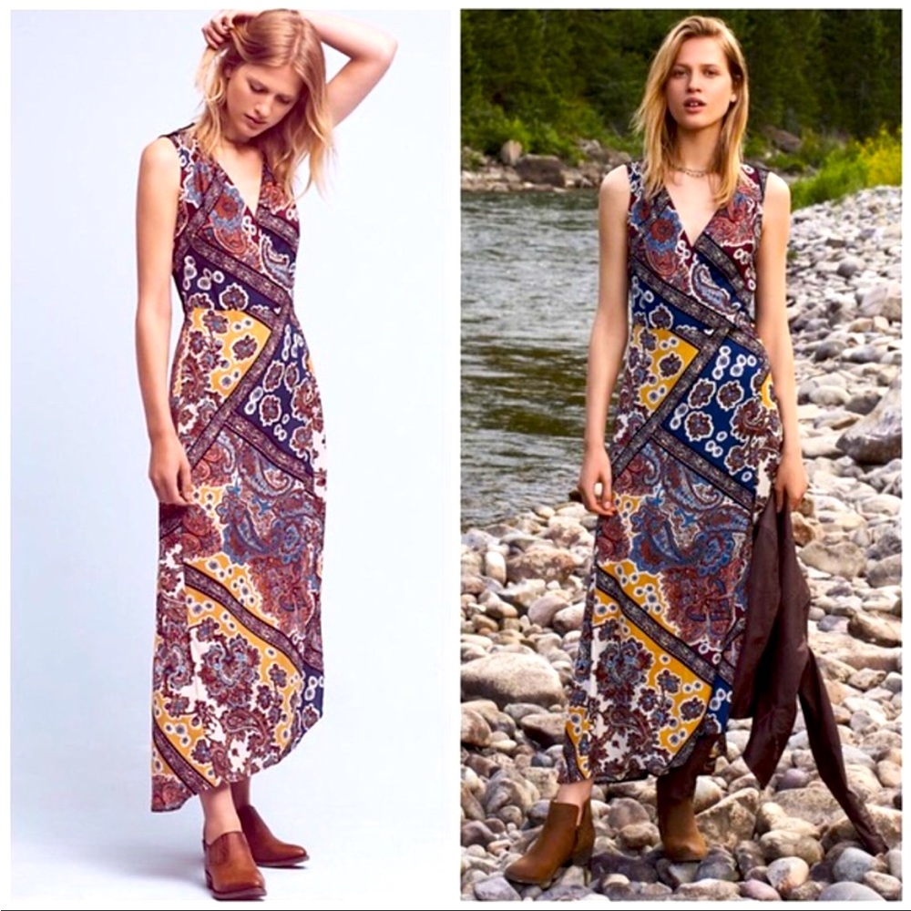 Anthropologie mountainaire maxi dress